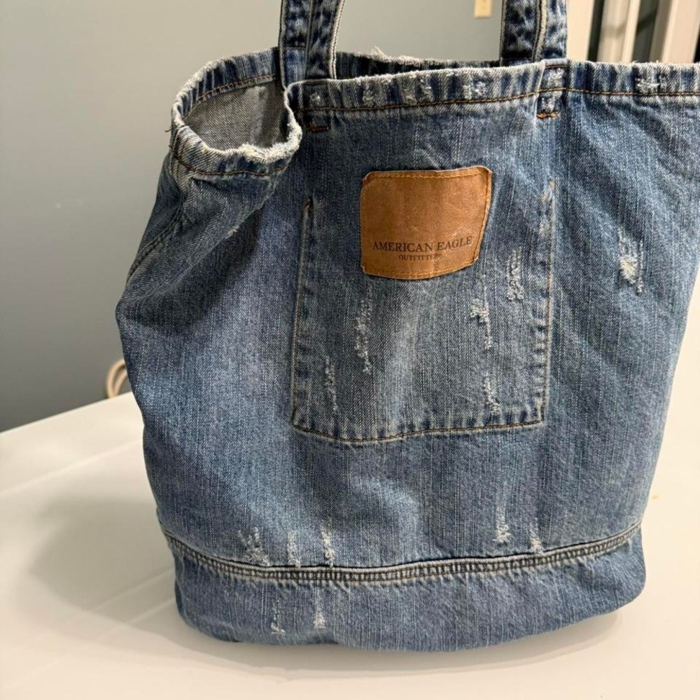 American‎ Eagle denim tote bag